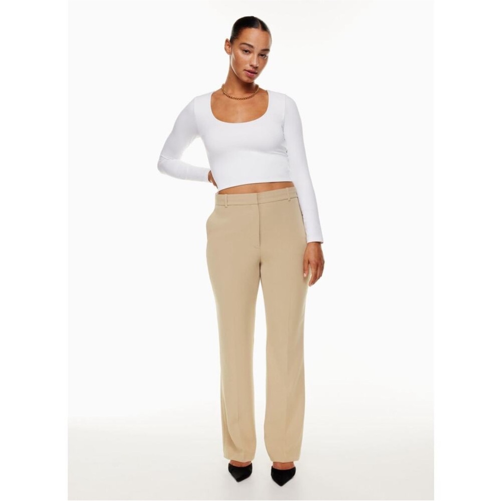 Aritzia Babaton Gold Camel Publish Pants
